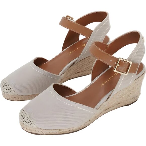 Tommy Hilfiger Nilsa Espadrille Wedge Sandals Light Natural Women US 7M - Picture 2 of 6